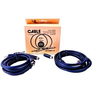 Vintage Xantech Audio/Video Dubbing Kit Cables 6ft VHS & Beta w Mini Adapters